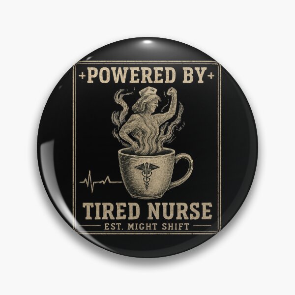 Item preview, Powered By Tired Nurse designed and sold by SiarheiYur.