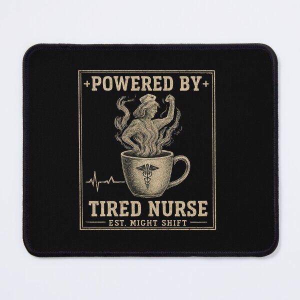 Item preview, Powered By Tired Nurse designed and sold by SiarheiYur.
