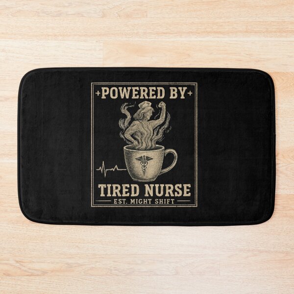 Item preview, Powered By Tired Nurse designed and sold by SiarheiYur.