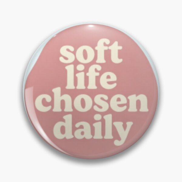 Item preview, Soft Life Chosen Daily – Cozy Minimalist Lifestyle Typography designed and sold by CosmicQuietLab.