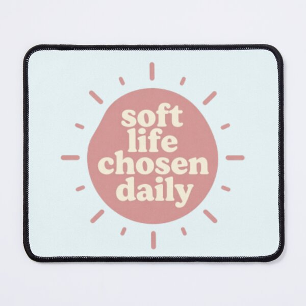 Item preview, Soft Life Chosen Daily – Cozy Minimalist Lifestyle Typography designed and sold by CosmicQuietLab.