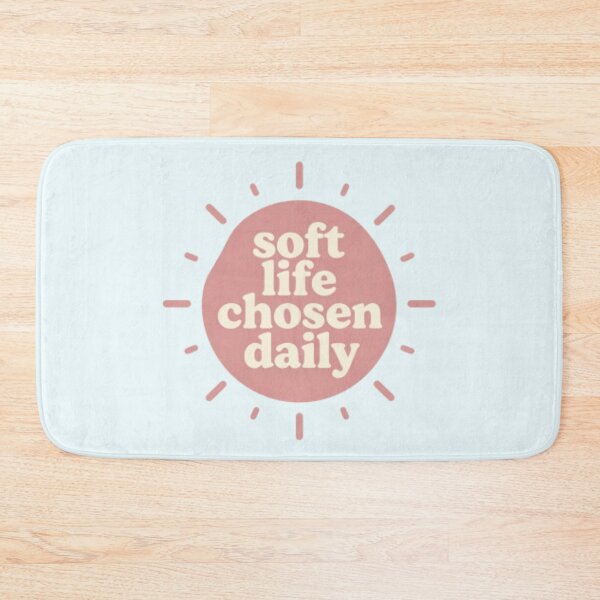 Item preview, Soft Life Chosen Daily – Cozy Minimalist Lifestyle Typography designed and sold by CosmicQuietLab.