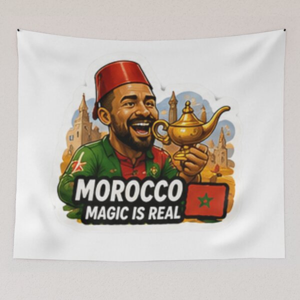 Item preview, Funny Morocco Soccer Supporter Sticker designed and sold by syndia2209.
