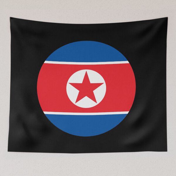 Item preview, North Korea Circle Flag designed and sold by shitpostee.