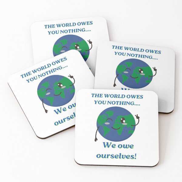Item preview, The world owes.... designed and sold by G2k Freestyle Designs.