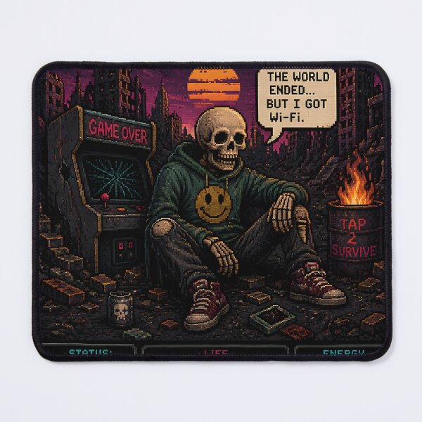 Item preview, Retro Wasteland™: Still Alive Arcade Edition - Pixel Art Dark Humor Post-Apocalyptic Design |8-Bit Survivor Aesthetic designed and sold by Ivory Code.