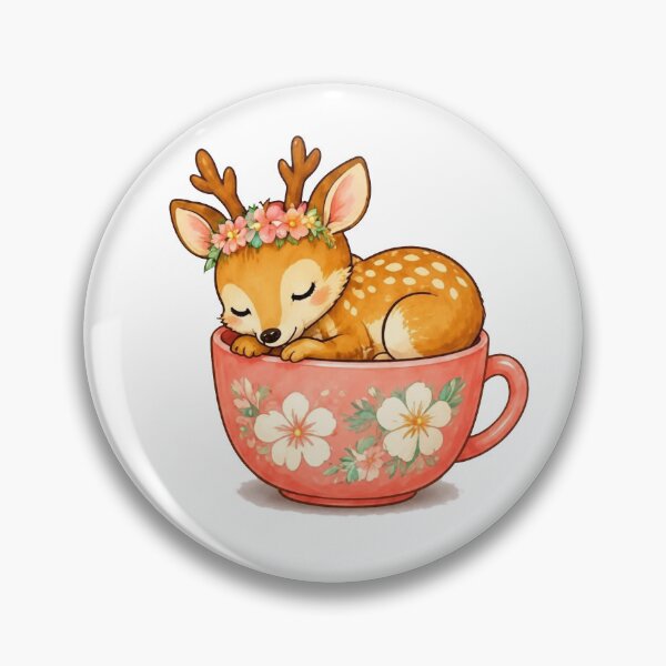 Item preview, Cozy Reindeer in a Teacup – Summer Edition designed and sold by Icareis-Studios.