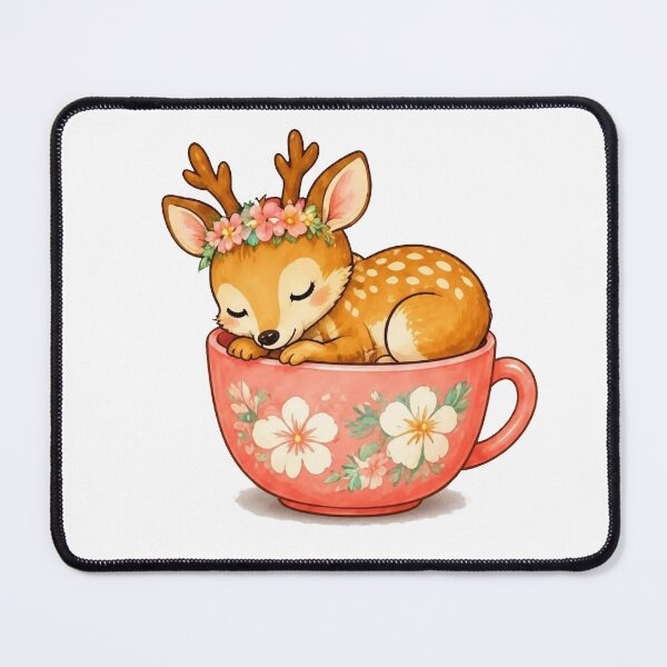 Item preview, Cozy Reindeer in a Teacup – Summer Edition designed and sold by Icareis-Studios.