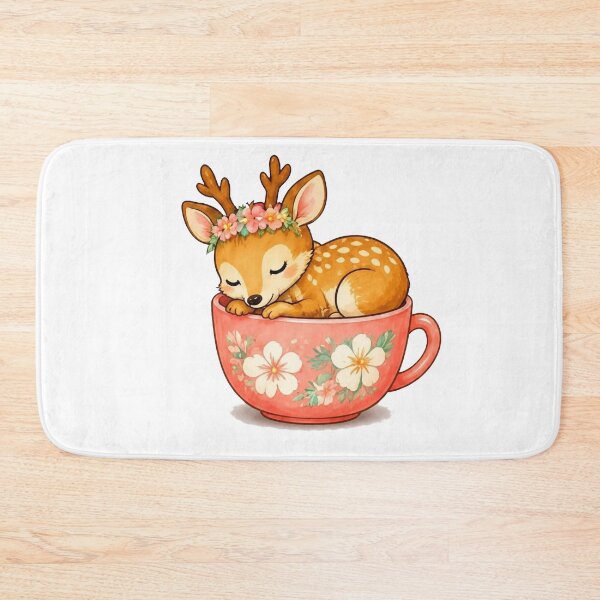 Item preview, Cozy Reindeer in a Teacup – Summer Edition designed and sold by Icareis-Studios.