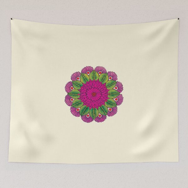 Item preview, Folk Mandala designed and sold by CharlottePlaceArt.