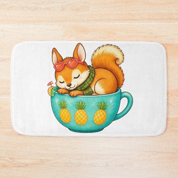 Item preview, Cozy Squirrel in a Teacup – Summer Edition designed and sold by Icareis-Studios.