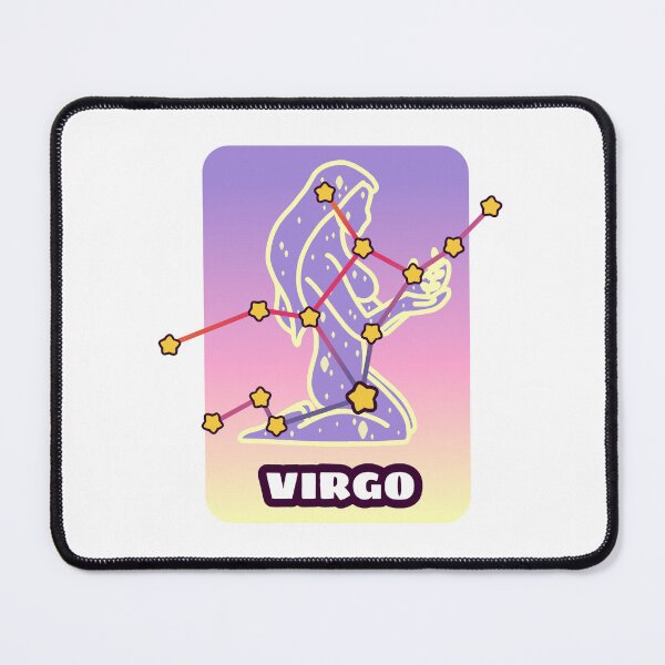 Item preview, Whimsical Virgo Zodiac Constellation – Colorful Celestial Star Art Illustration designed and sold by dittoon.