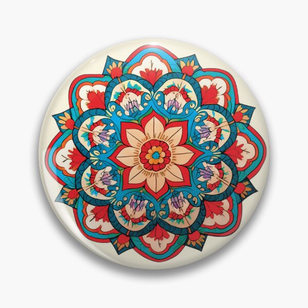 Item preview, Folk Mandala designed and sold by CharlottePlaceArt.