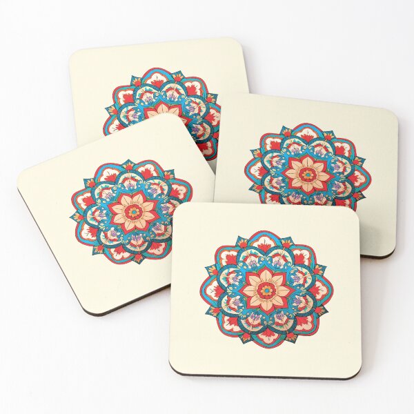 Item preview, Folk Mandala designed and sold by CharlottePlaceArt.