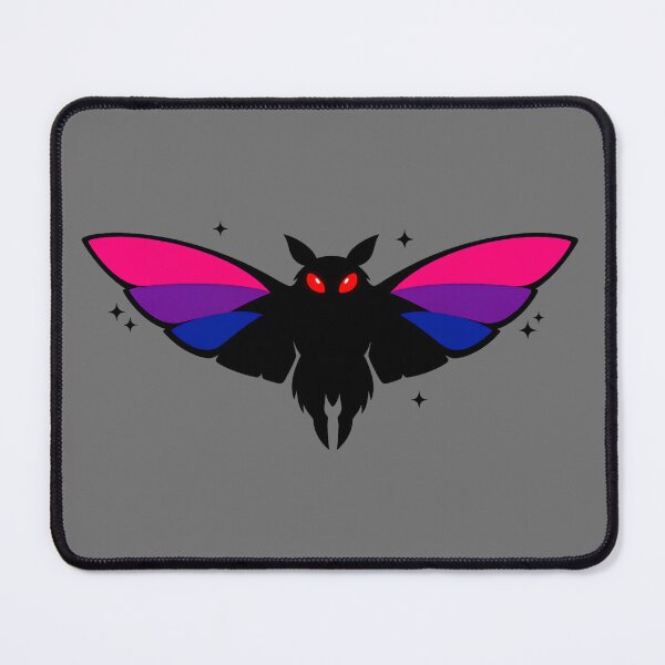 Item preview, Bisexual Pride Mothman Cryptid Gothic Queer Icon Sticker designed and sold by ArcanePrintsxo.