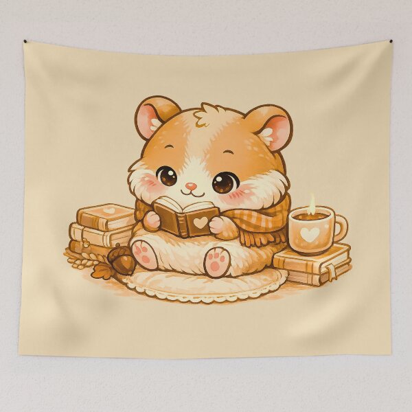 Item preview, Reading Hamster ?? Cute Book Lover Design designed and sold by Pick'n Quick.