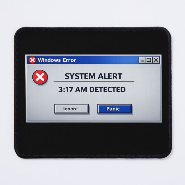 Item preview, WINDOWS ERROR 3:17 AM — Retro Liminal Tech Sticker designed and sold by Timeless Junction.