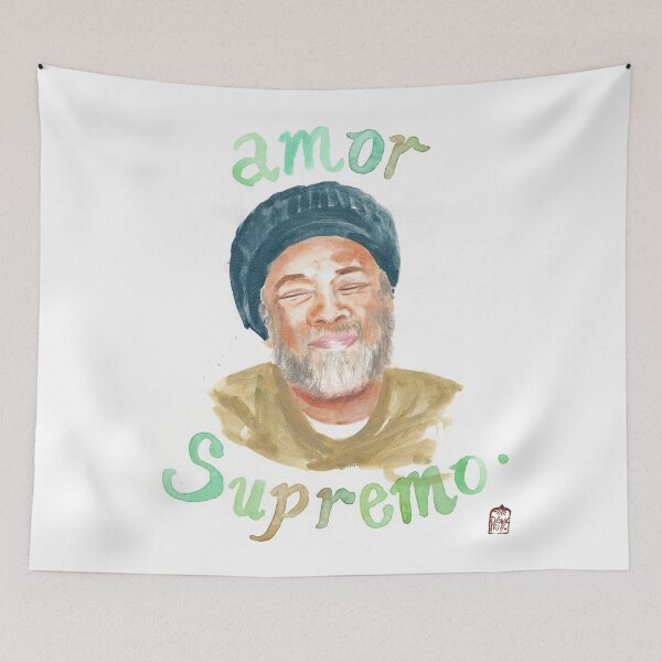 Item preview, Mooji _ Amor Supremo watercolour designed and sold by Deva-Priya-Om.