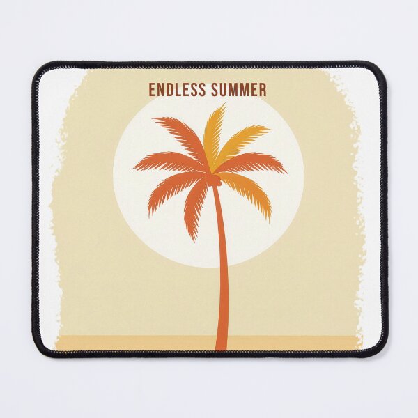 Item preview, Retro sunset palm tree vintage 70s beach summer aesthetic warm tropical surf wall art designed and sold by icemanphotos.