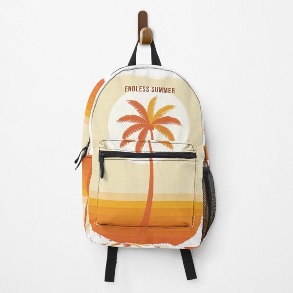 Item preview, Retro sunset palm tree vintage 70s beach summer aesthetic warm tropical surf wall art designed and sold by icemanphotos.
