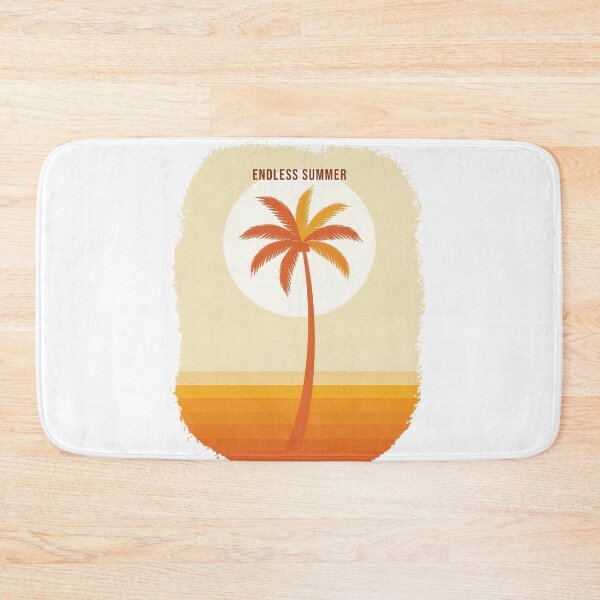 Item preview, Retro sunset palm tree vintage 70s beach summer aesthetic warm tropical surf wall art designed and sold by icemanphotos.