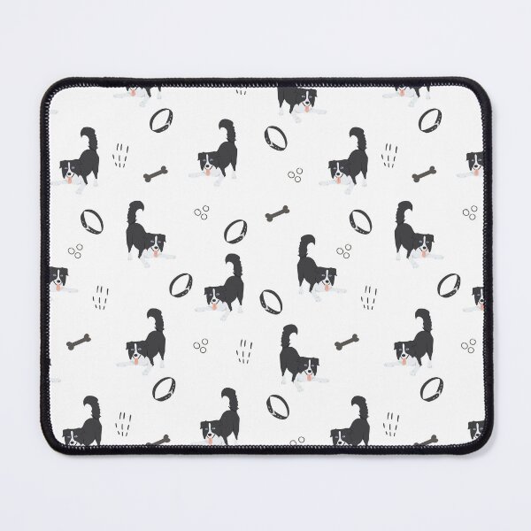 Item preview, Minimalist Flat Design Border Collie Dog Pattern designed and sold by svitlaarty.