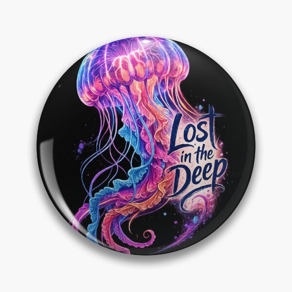 Item preview, Lost in the Deep Jellyfish – Bioluminescent Ocean Fantasy Art designed and sold by TataGra.