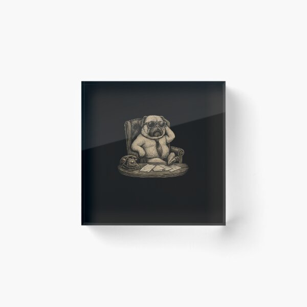 Item preview, Meditating Bulldog Statue designed and sold by SiarheiYur.