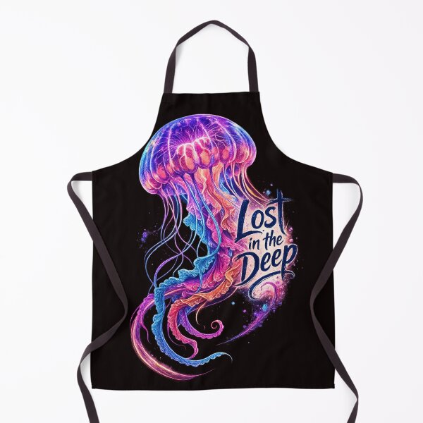 Item preview, Lost in the Deep Jellyfish – Bioluminescent Ocean Fantasy Art designed and sold by TataGra.