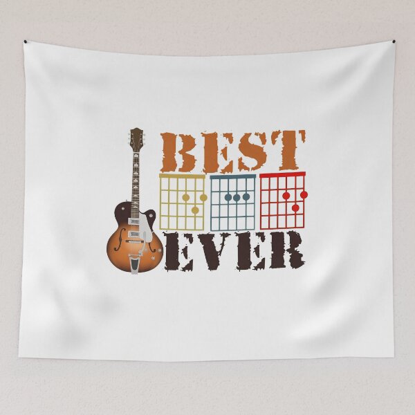 Item preview, Vintage Guitarist Best Dad Ever Guitar Dad Chord Men Gift designed and sold by Dmo3HarkoArt.