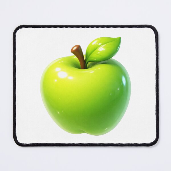 Item preview, Green Apple 3D Glossy Fruit Illustration – Bright Kitchen Decor Art designed and sold by lenalenspod.