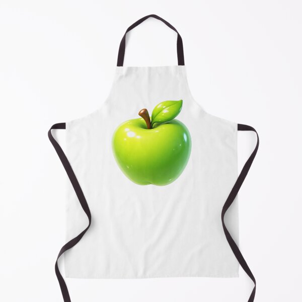 Item preview, Green Apple 3D Glossy Fruit Illustration – Bright Kitchen Decor Art designed and sold by lenalenspod.