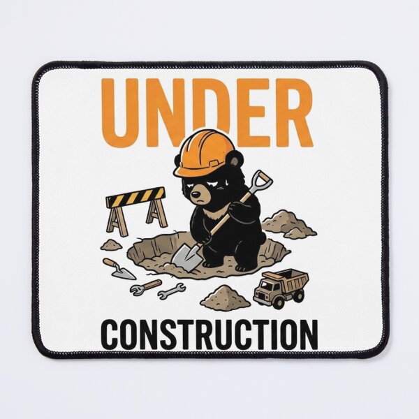 Item preview, Funny Under Construction - Relatable Tired Work In Progress Quote designed and sold by @SHINTOSARTSTORE.