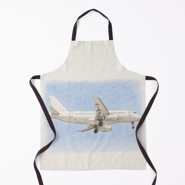 Item preview, Airplane on Final Approach – Colored Pencil Aviation Illustration designed and sold by EMairplanes.