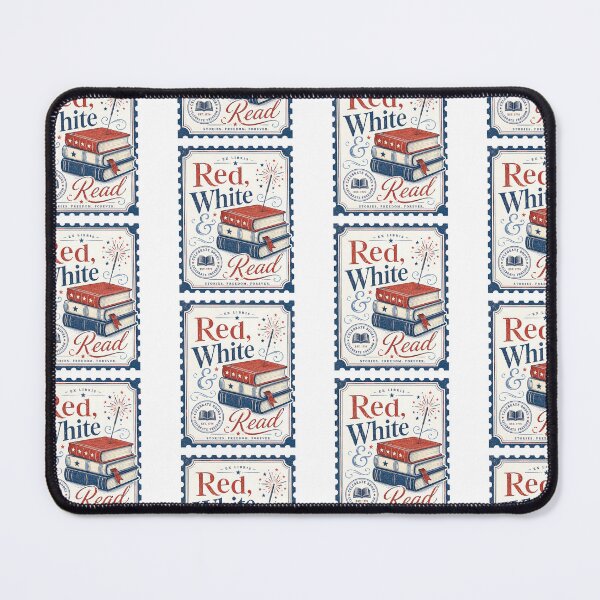 Item preview, Red White And Read Patriotic Book Lover Fourth Of July Graphic designed and sold by Craft Design Alchemy.