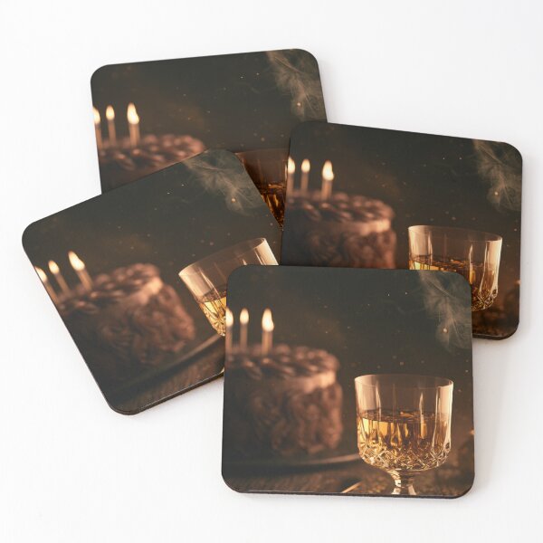 Item preview, Elegant Whiskey Birthday Celebration Card designed and sold by Zabolotna_Art.