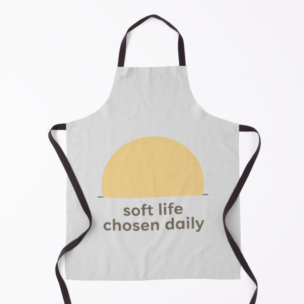 Item preview, Soft Life Chosen Daily – Minimalist Aesthetic Typography Design designed and sold by CosmicQuietLab.