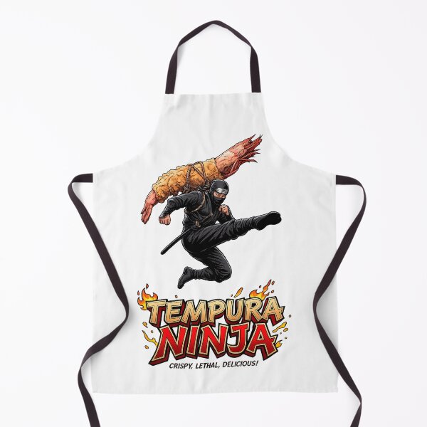 Item preview, TEMPURA NINJA: I Protect World Peace and Sushi designed and sold by Surreal Characters & Cute Pups.
