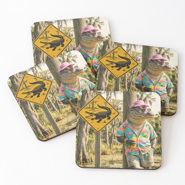 Item preview, Florida Alligator Tourist – Funny Tropical Vacation Gator Art designed and sold by HornbillDesign.