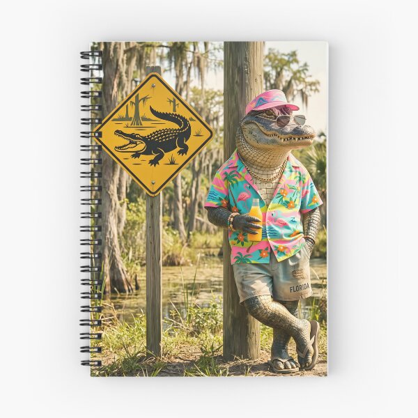 Item preview, Florida Alligator Tourist – Funny Tropical Vacation Gator Art designed and sold by HornbillDesign.