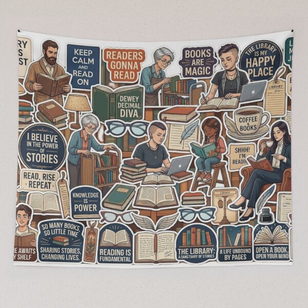 Item preview, Library Life designed and sold by Imaginarium of Chaos falcon88 .