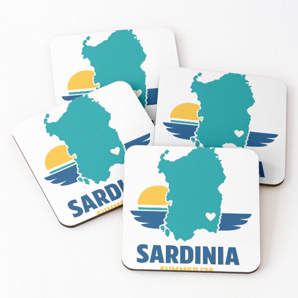 Item preview, Sardinia Summer 2026 Island Souvenir Heart Map designed and sold by pirminio.