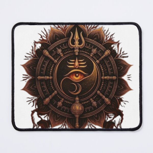 Item preview, Mystic Mahadev third eye mandala- sacred Shiva spiritual art designed and sold by BlueHillsJanot.