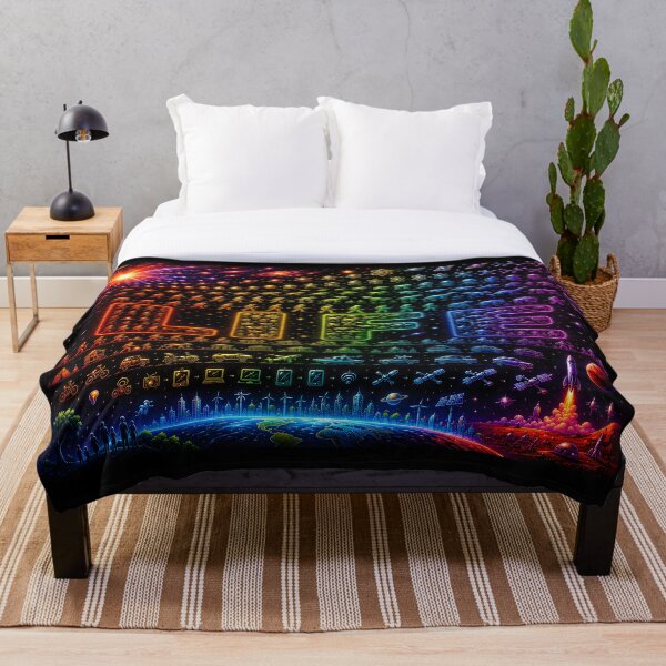 Artikelvorschau, Life | Big Bang to Future Humanity Rainbow Evolution Space Poster entworfen und verkauft von RockyLambda.