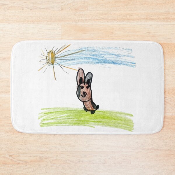 Item preview, Cute Little Bunny Friend – Authentic Kidcore Art by J designed and sold by malenkaa1990.