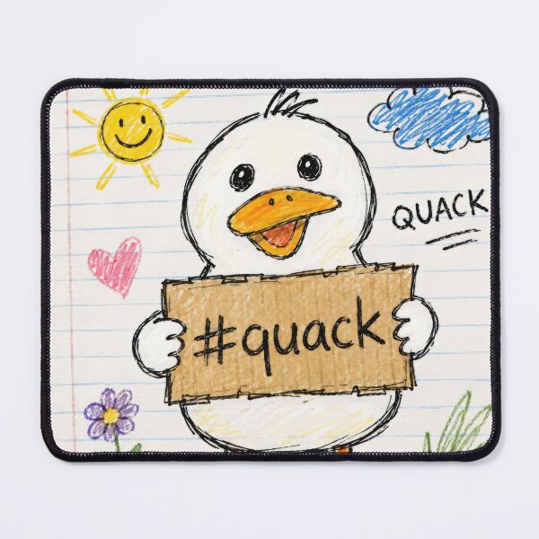 Item preview, #quack Funny Badly Drawn Duck Doodle designed and sold by konkapo00.