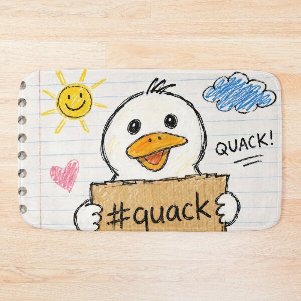 Item preview, #quack Funny Badly Drawn Duck Doodle designed and sold by konkapo00.