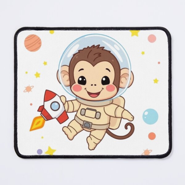 Item preview, ? Astronaut Monkey – Cute Space Kids T-Shirt Design designed and sold by SunnyDesign82.
