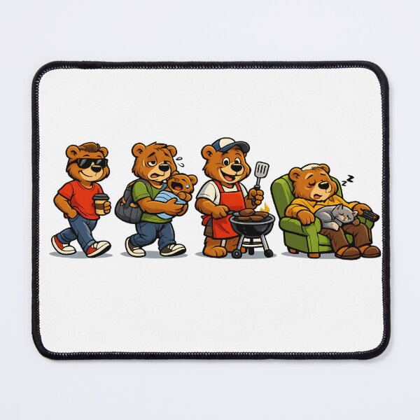 Item preview, The Dad Evolution — From Cool Guy to Legend Funny Father Cartoon designed and sold by PatiImagination.