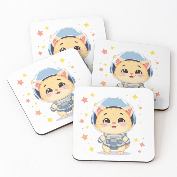 Item preview, ? Astronaut Cat – Cute Space Kids T-Shirt Design designed and sold by SunnyDesign82.